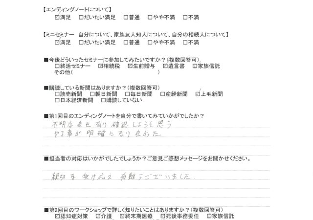 やる事が明確になりました