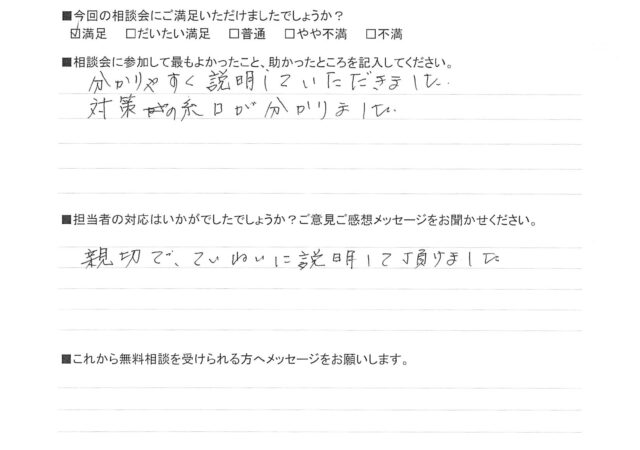 対策の糸口が分かりました