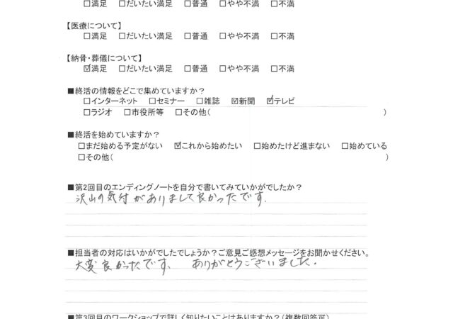 沢山の気付きがありまして良かったです